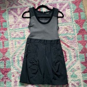 Theory black and grey dress, back zip with pocket